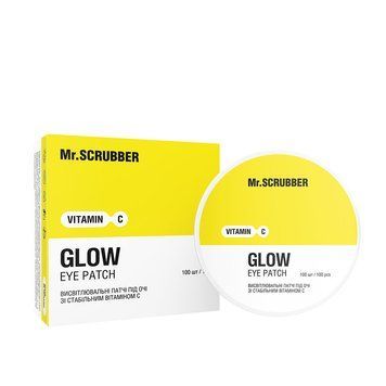 Висвітлювальні патчі під очі Glow Vitamin C зі стабільним вітаміном С Mr.SCRUBBER 100шт 1529 фото