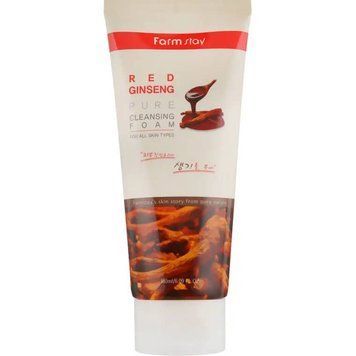 Пінка для вмивання FarmStay Red Ginseng Pure Cleansing Foam, з червоним женьшенем, 180 мл FrmSt-0019 фото