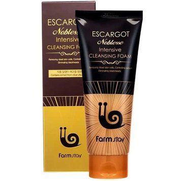 Пінка для вмивання обличчя FarmStay Escargot Noblesse Intensive Cleansing Foam з муцином равлика 180 мл FrmSt-0020 фото