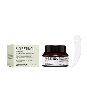 Омолаживающий крем для лица Bio Retinol с бакучиолом Mr.SCRUBBER 50г 1117 фото