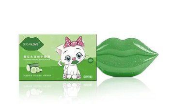 Гідрогелеві патчі для губ sersanlove cucumber hydrauling repair lip mask з екстрактом огірка 20шт SL-P-20-01 фото