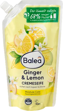Рідке крем-мило Balea "Ginger & Lemon" Імбир та лимон 500 мл (запаска) 1524150 фото