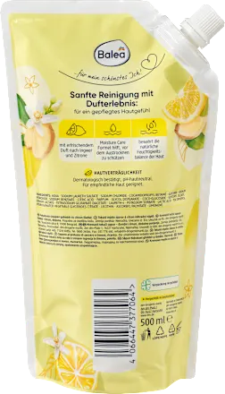 Рідке крем-мило Balea "Ginger & Lemon" Імбир та лимон 500 мл (запаска) 1524150 фото