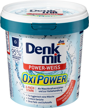 Кисневий порошок для білих речей Denkmit Oxi Power 750г 1299369 фото