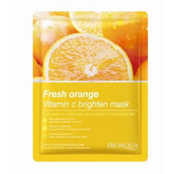 Маска для обличчя BIOAQUA Fresh Orange Vitamin C Brighten Mask з екстрактом апельсина 25 г BA-FM-25-05 фото
