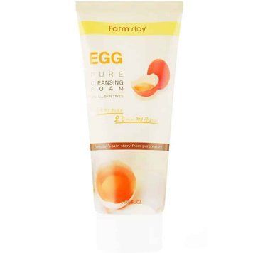 Пінка очищаюча для обличчя FarmStay Pure Cleansing Foam Egg з яєчним екстрактом 180 мл FrmSt-0022 фото