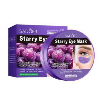 Патчі гідрогелеві SADOER Grape Seed Collagen Starry Eye Mask з колагеном та виноградом, 60 шт 303-c9b фото