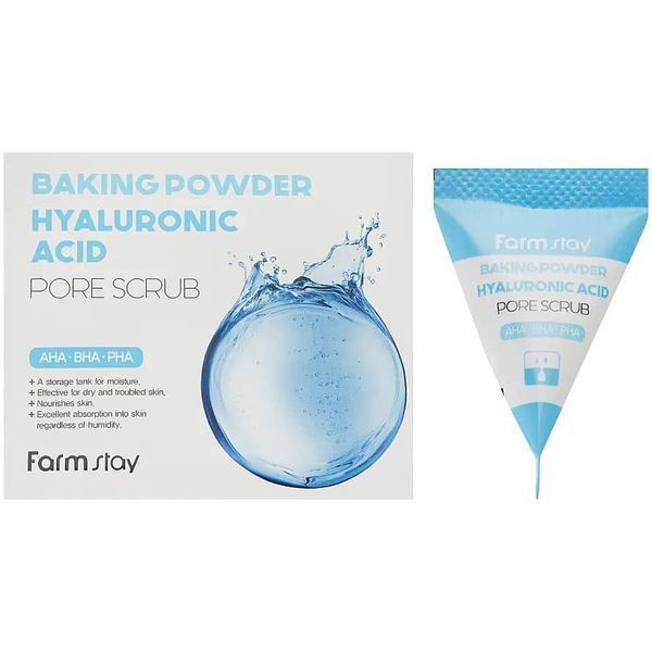 Скраб для обличчя FarmStay Baking Powder Hyaluronic Acid Pore Scrub 7 г FrmSt-0025 фото
