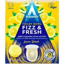 Таблетки для туалетної чаші Astonish "Fizz & Fresh" Lemon Splash 8шт C2145 фото