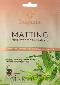 Тканинна маска для обличчя, що матує, з екстрактом чайного дерева Matting Mask With Tea Tree Extract 25г BG324 №003 BG324 №003 фото