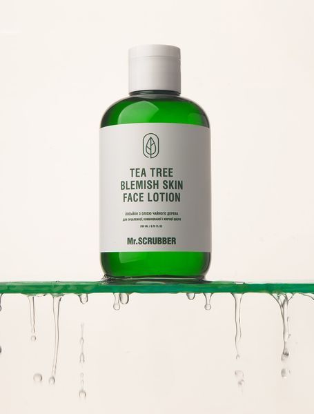 Лосьйон Tea Tree Blemish Skin Face Lotion з олією чайного дерева Mr.SCRUBBER 200мл 1631 фото