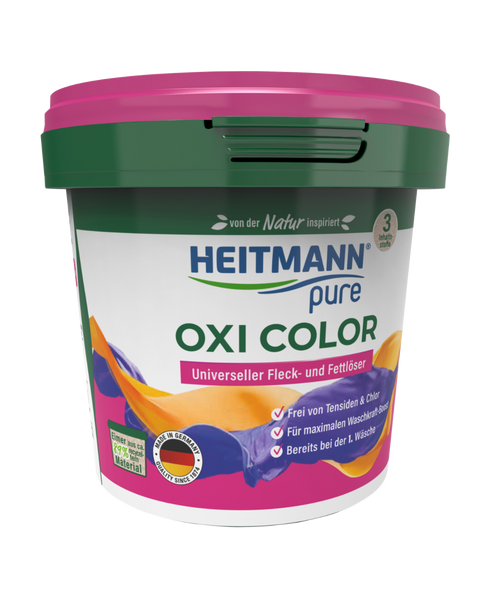 Кислородный порошок HEITMANN для цветного Pure Oxi Color 500г 1012533 фото