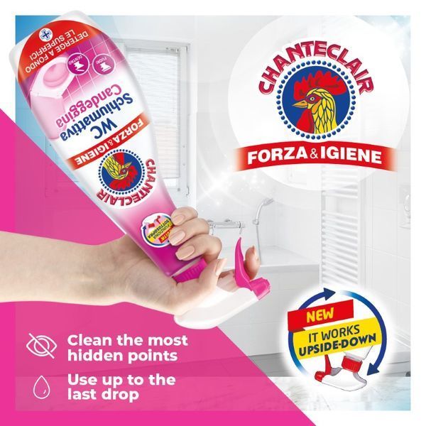 Пена для туалета с отбеливателем ChanteClair WC Candeggina mousse 600мл СС-WSSC-600 фото