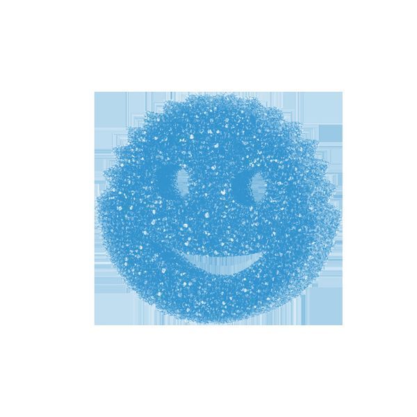 Губка-скраббер для чистки Scrub Daddy Colors Blue, синяя SD-PCB-1 фото