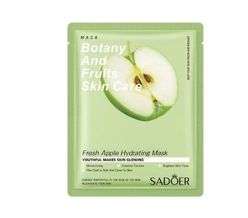 Тканинна маска для обличчя з екстрактом яблука Sadoer Botany And Fruits 25г SDR-FM-25-03 фото