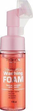 Пінка для вмивання з вітаміном B12, з щіточкою в формі серця Top Beauty Washing Foam Vitamin B12 170мл УТ-00000114 фото