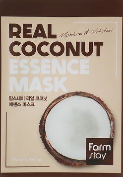 Тканинна маска для обличчя з екстрактом кокоса FarmStay Real Coconut Essence Mask 23мл FS-FM-01 фото