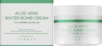 Заспокійливий крем з екстрактом алое Jigott Aloe Vera Water Bomb Cream 150мл 1244922 фото