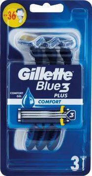 Набір чоловічих одноразових верстатів для гоління Gillette Blue 3 Plus Comfort 3 шт Glltt-002 фото