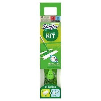 Швабра Swiffer Kit Mop +8 шт сухих + 3 шт влажных салфеток для сухой и влажной уборки. SWFFR-831-0021 фото