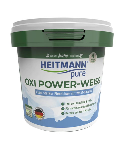 Кислородный порошок HEITMANN для белого Pure Oxi Power White 500г HTMNN-436246735687 фото