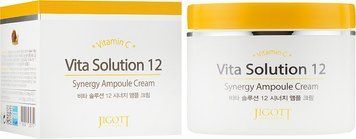 Тонізувальний ампульний крем для обличчя з вітаміном С Jigott Vita Solution 12 Synergy Ampoule Cream 100мл 853927 фото