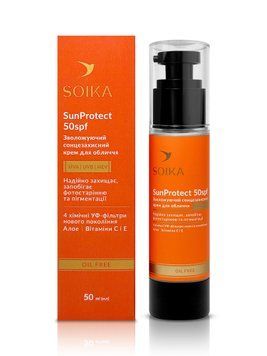 Soika Крем для лица солнцезащитный увлажняющий SPF 50 "SunProtect" 50мл 4820238721708 фото