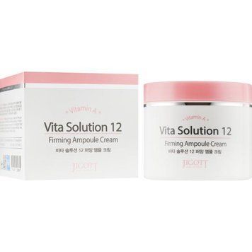 Омолоджувальний ампульний крем для обличчя з вітаміном А Jigott Vita Solution 12 Firming Ampoule Cream 100мл 853936 фото