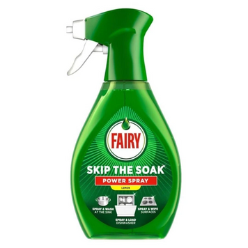 Спрей для миття посуду, плити та поверхонь від жиру Fairy Skip the Soak Dish Spray Lemon, 650 мл 8700216585590 фото