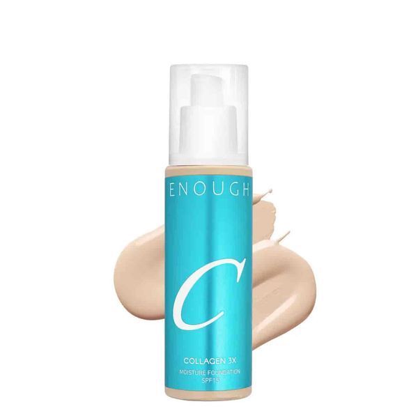 Тональний крем з потрійним колагеном ENOUGH collagen 3x moisture foundation spf15 100мл №23n natural beige/ натуральний бежевий ENGH-C3xMFS-23n-100 фото