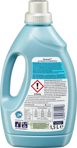 Гель для стирки Denkmit для деликатных тканей "Color&Care" 30 стирок 1,5л 1302030 фото