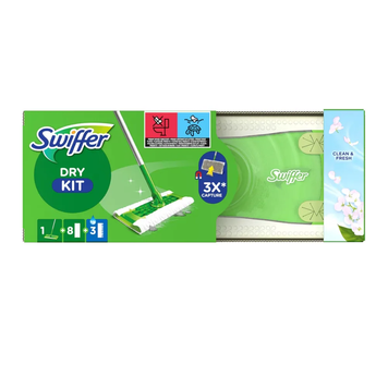 Швабра SWIFFER Wet & Dry Kit для сухой и влажной уборки, 3 влажных с жасмином + 8 сухих салфеток 1065850 фото