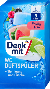 Туалетные блоки для унитаза Denkmit Фруктовое трио 3 шт 2970509 фото