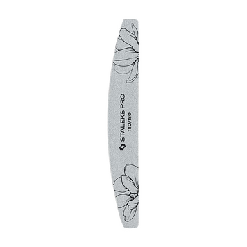 Пилка для ногтей минеральная STALEKS PRO EXPERT 40 180/180 грит (полумесяц) 1шт NFE-40-180/180-25 фото